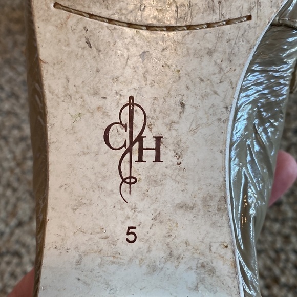 Cole Haan Patent Leather & Leather Loafers Women’s Size 5 in Gray & White EUC - Picture 8 of 9